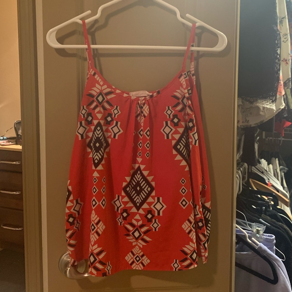 Red/black tribal tank